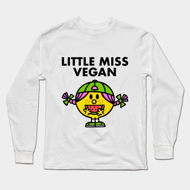 Little Miss Vegan Long Sleeve T-Shirt by Broccoliparadise